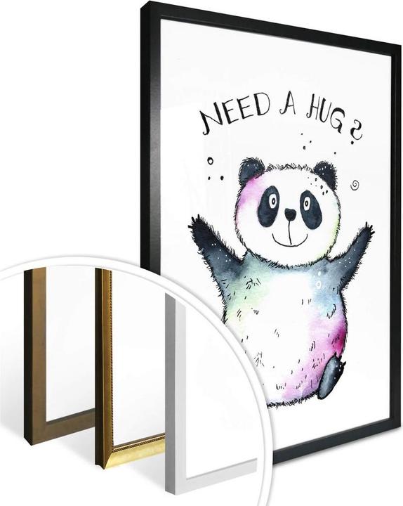 Image du produit Trenddeko panda heureux (60 x 80 cm)