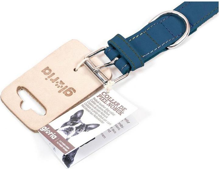 Produktbild Gloria Hundehalsband Oasis Blau 70 cm (70 x 3 cm) (Nubukleder)