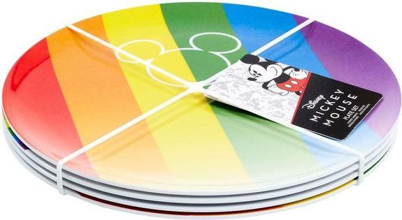 Produktbild Funko Disney: Teller Mickey Rainbow (4 Stück) (4 x)