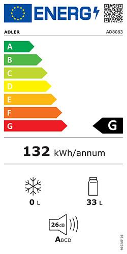 Label énergétique Adler AD 8083
