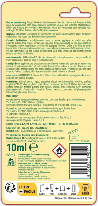 Produktbild Orphea Insektenschutz Roll on Kids Afterbite 10 ml (10 ml)