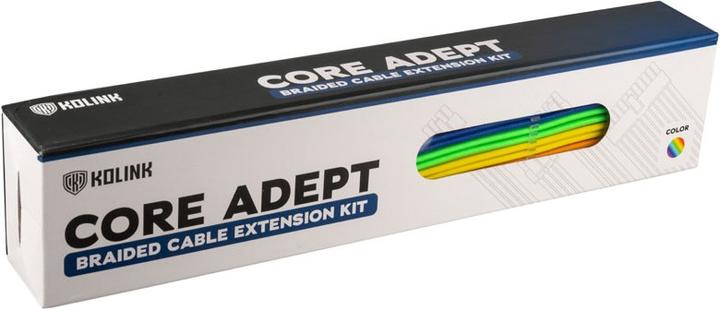 Image du produit Kolink Core Adept Braided Cable Extension Kit - Arc-en-ciel