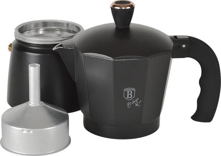Actual product image BerlingerHaus Design espresso maker for 6 portions, black and rose gold (6 T.)