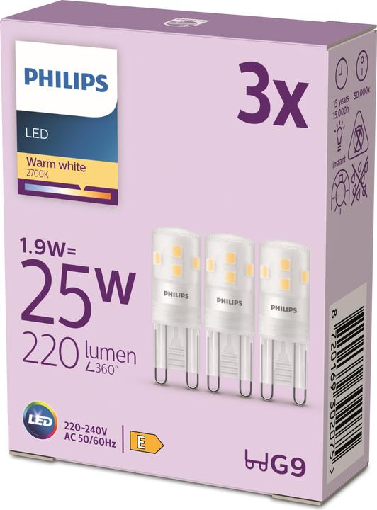 Produktbild Philips weiss (G9, 1.90 W, 220 lm, 3 x, E)