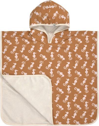 Lässig Poncho cavalluccio marino caramello
