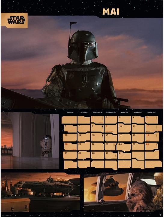 Produktbild Star Wars Broschur XL Kalender 2024 (45 x 30 cm, Deutsch)