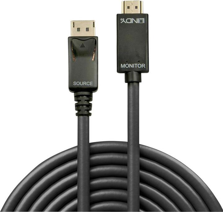 Actual product image Lindy DisplayPort — HDMI (Typ A) (1 m, HDMI, DisplayPort)
