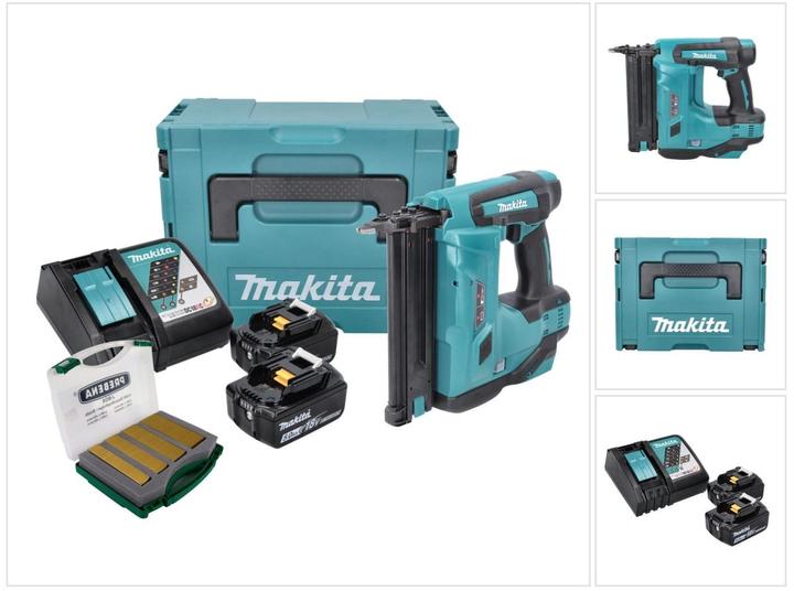 Produktbild Makita DBN 500 RTJ Akku Stauchkopfnagler 18 V 15-50 mm + 2x Akku 5,0 Ah + Ladegerät + Makpac + J-Box