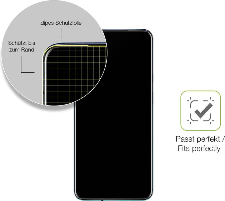 Produktbild Dipos Full Cover Schutzfolie Matt (1 Stück, OnePlus 7T Pro)