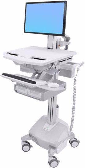 Image du produit Ergotron Cart with LCD Pivot, LiFe Powered, 2 Drawers - Chariot - pour écran LCD / équipement PC