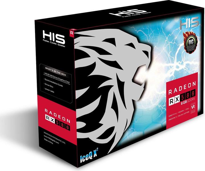 Actual product image HIS RX 580 IceQ X2 OC (8 GB)