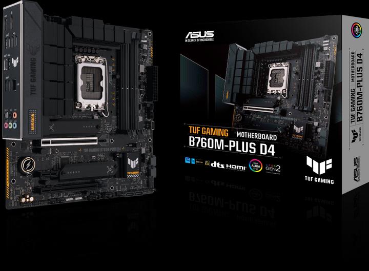 Actual product image ASUS MB TUF GAMING B760M-PLUS (Intel,1700,DDR5,mATX) (LGA 1700, Intel B760, mATX)