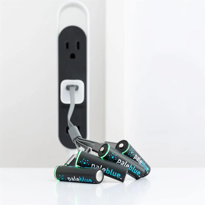 Image du produit Pale Blue AA USB-C (4 pcs, AA, 1700 mAh)