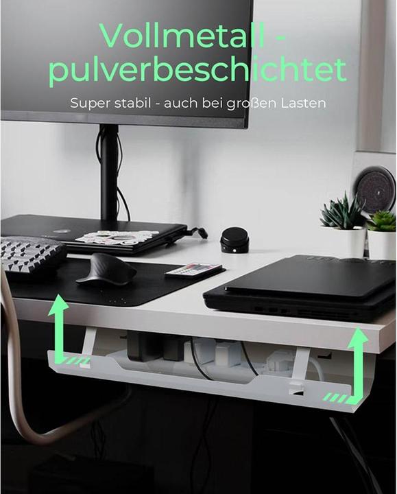 Produktbild Icy Box Kabelmanagementwanne (Kabeldurchlass, 61 cm)