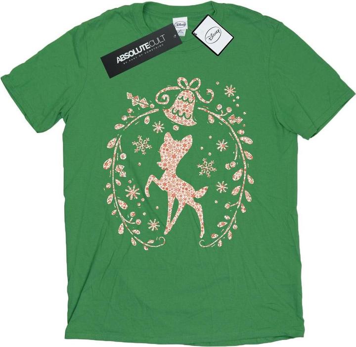 Disney Bambi Christmas Wreath TShirt (L)