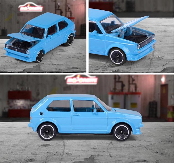 Actual product image Majorette Vintage VW Golf MK1, blue