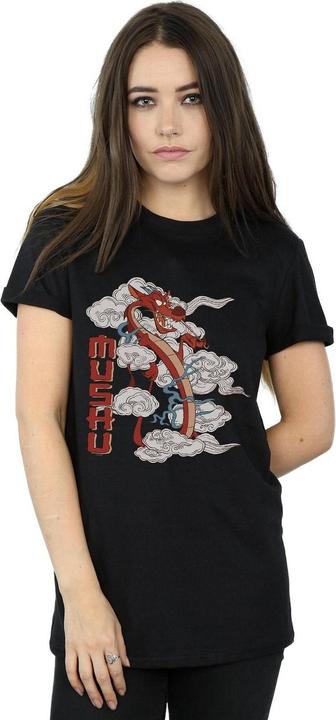 Actual product image Disney Womens/Ladies Mulan Mushu Dragon Cotton Boyfriend T-Shirt (S)