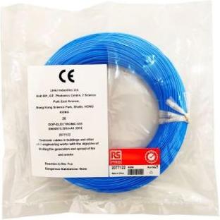 Actual product image Rs Pro Switching wire / 0.08 mm², 28 AWG, Blue ETFE insulated, 50m (50 m)