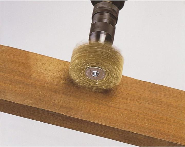 Immagine prodotto wolfcraft Spazzola per texture di legno, Ø 80 mm