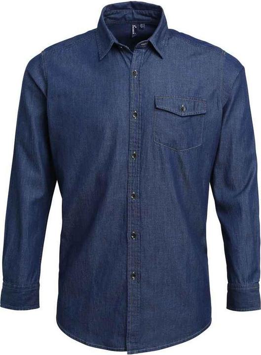 Image du produit Premier Chemise en denim à coutures contrastées pour hommes (3XL)