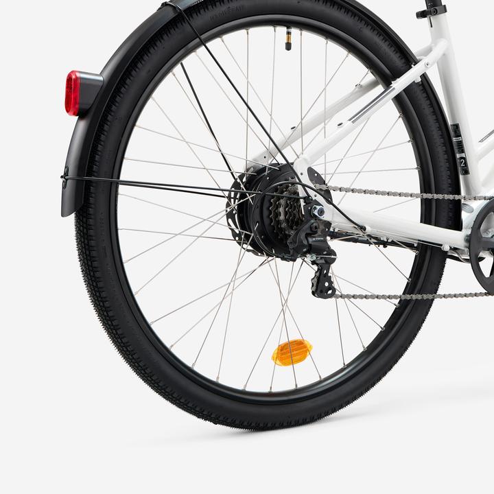 Actual product image Rockrider E-Bike Trekkingrad e-actv 100 niedriger Einstieg perlgrau