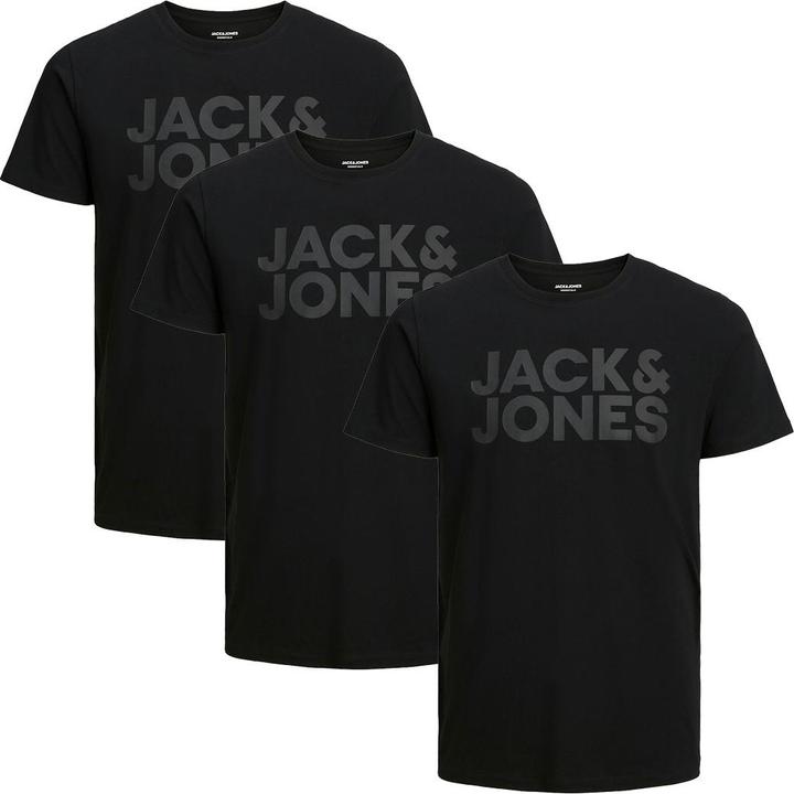 Jack & Jones 3er Pack Corp T-Shirt