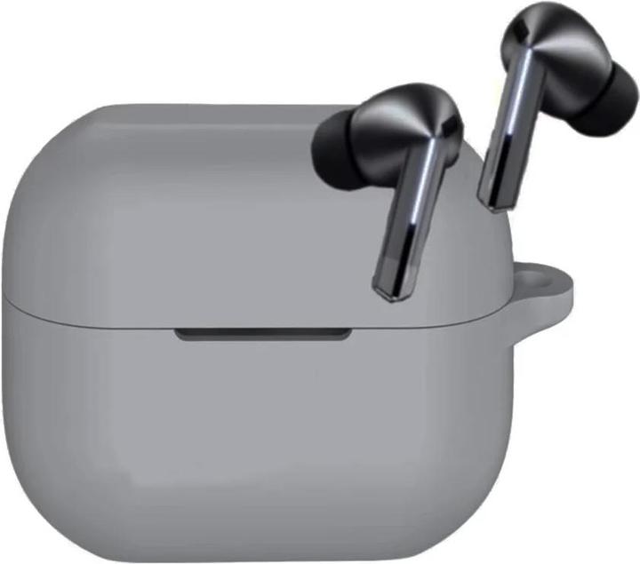 Techsuit - Silicone Case - for Samsung Galaxy Buds 3 / 3 Pro, Smooth Ultrathin Material - Gray (Headphone bag)