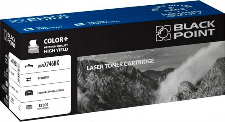 Produktbild Blackpoint Toner Black Point LCBPLX746BK | black | 12 000 pp | Lexmark X746 / X748