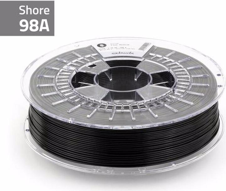 Image du produit Extrudr Filament 3D TPU Flex medium black 2.85mm bobine de 750g (TPU, 2.85 mm, 750 g, Noir)