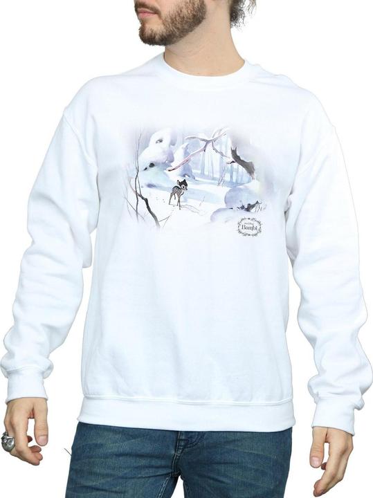 Actual product image Disney Mens Bambi Snow Sweatshirt (S)