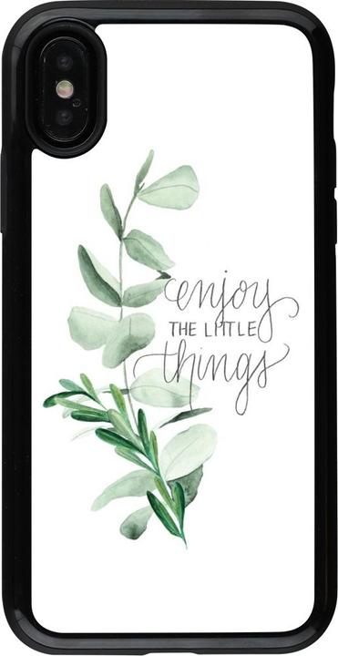 Image du produit PhoneLook Coque Hybrid Armor noir Enjoy the little things (Apple iPhone X, Apple iPhone XS)