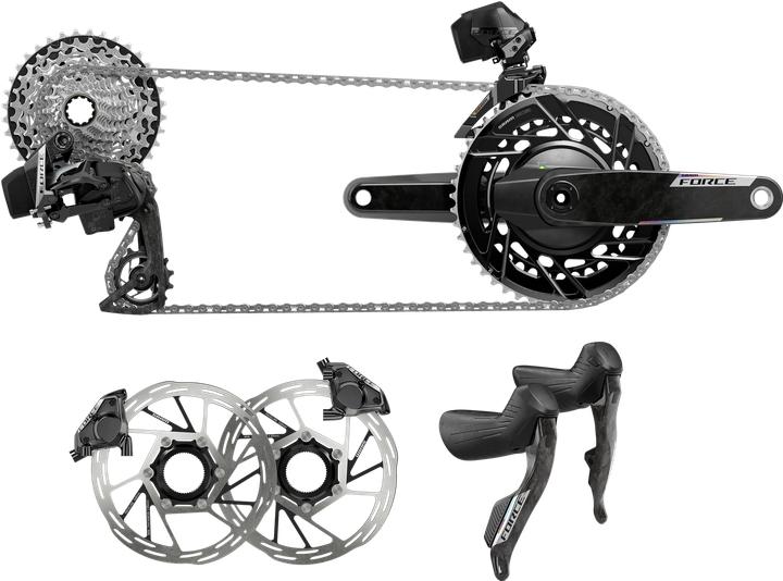 Actual product image Sram Force AXS HRD 2x12 Schaltgruppenset