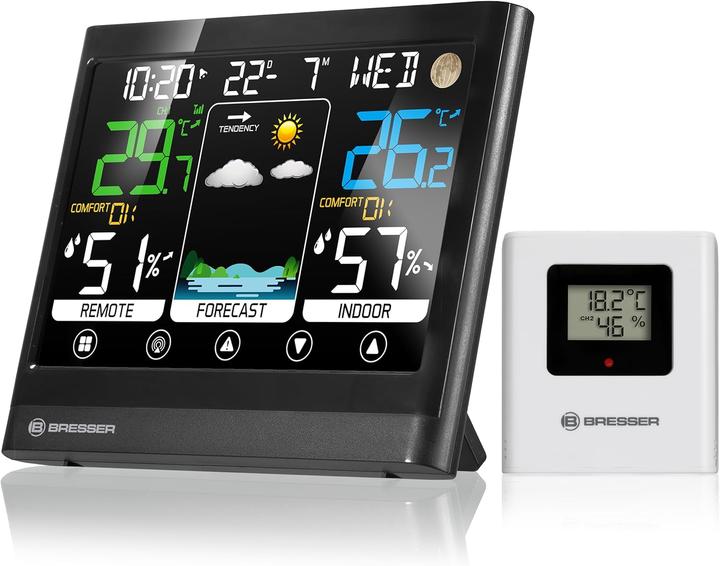 Produktbild Bresser MeteoTemp BF - Funk Wetterstation mit Touch-Display