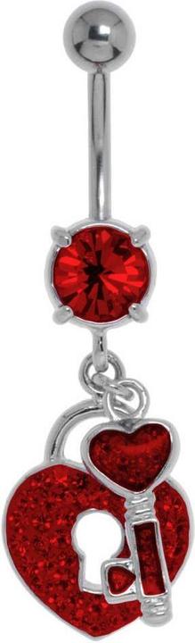 Produktbild Bijouteria Bauchpiercing (Kristall, Messing rhodiniert, Chirurgenstahl 316L)