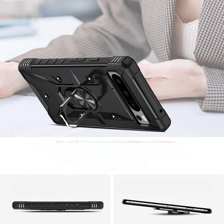 Produktbild Cover-Discount Google Pixel 8 Pro - Armor Case mit Kickstand schwarz (Google Pixel 8 Pro)