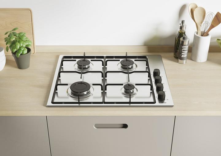Image du produit Candy Smart CHW6LBX/4U Edelstahl Integriert 60 cm Gaskochfeld 4 Zone(n)