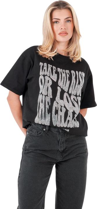 Immagine prodotto Sixth June T-shirt con testo in strass per donna (S)