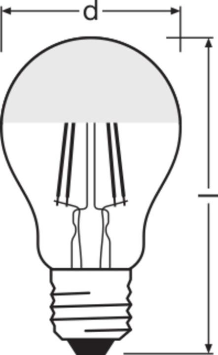 Actual product image Osram Star Classic A (E27, 50 W, 650 lm, 1 x, F)