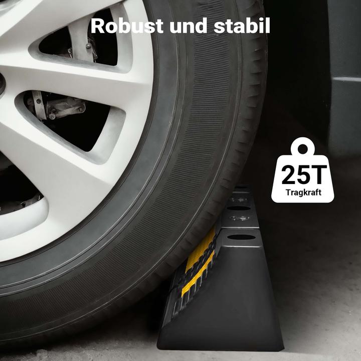 Immagine prodotto Wiltec Radstopper 60x12x8cm 2x Einparkhilfe Gummi Anfahrschutz Parkhilfe Garage