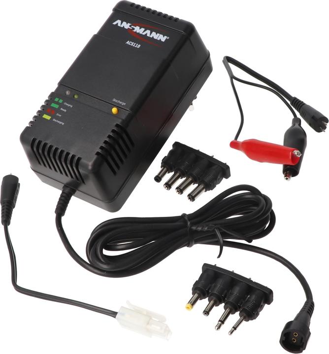 Immagine prodotto AccuCell Caricabatterie ACS 110 NiCd, NiMH per batterie da 1,2 Volt a 12 Volt