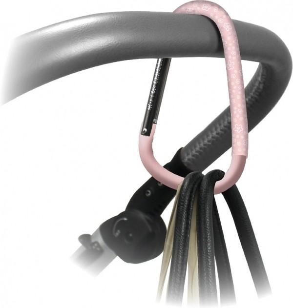 Actual product image Dooky Pushchair hook, Floral Pink