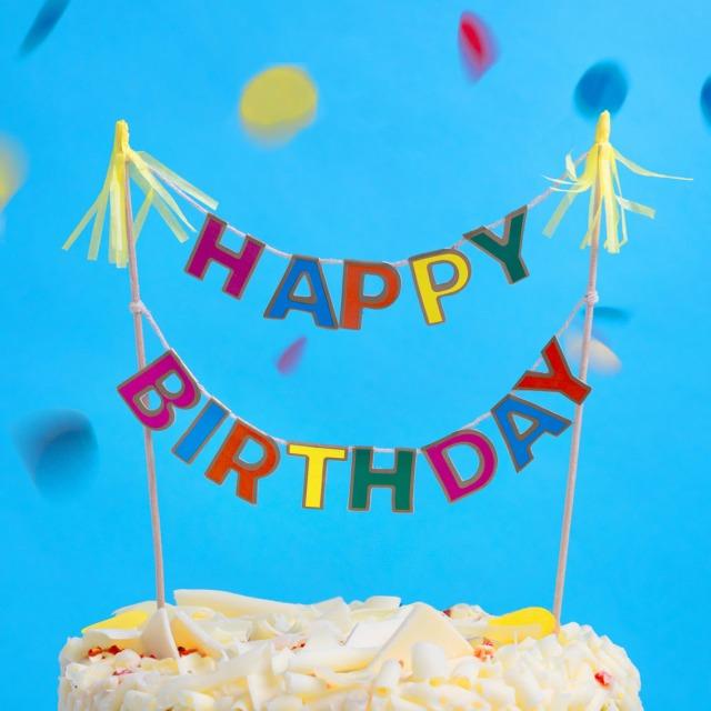 Image du produit TALKING TABLES Tortengirlande Happy Birthday Bunt