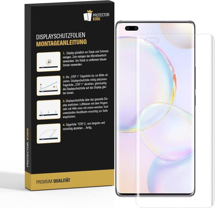 Actual product image Protectorking 6x 9H Panzerglas flexibel HD Klar (6 Piece, Honor 50 Pro)