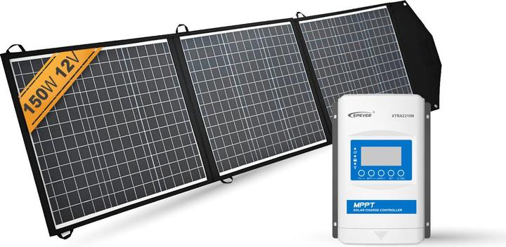Enjoy solar Helios Opvouwbaar Zonnepaneel - 150W/12V Set (150 W, 3.40 kg)