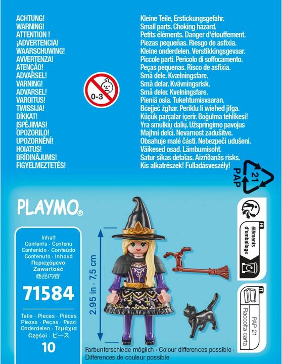 Produktbild Playmobil Hexe mit Katze (71584, Playmobil Special Plus)