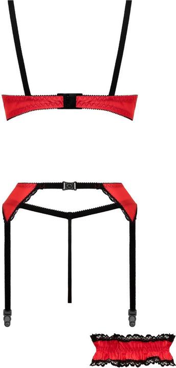 Productafbeelding Christine Le Duc 3-delige BHS-set Gush Rood (L)