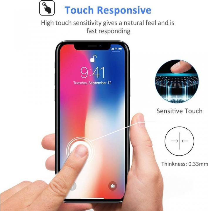 Produktbild Screenguard Apple iPhone XS Max Full Screen Panzerglas Schutzfolie 2.5D 9H (1 Stück, Apple iPhone XS Max)