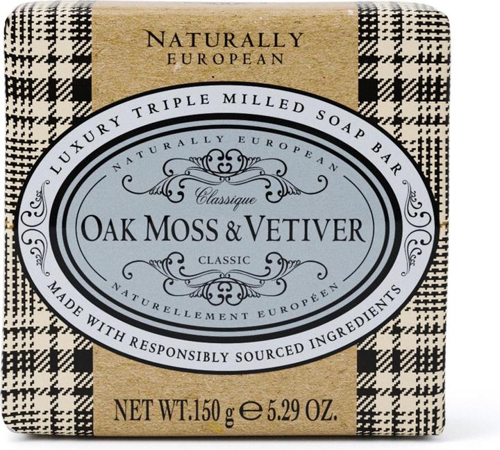 Image du produit The Somerset Toiletry Company Pain de savon Naturally European - Mousse de chêne & Vétiver, 150g