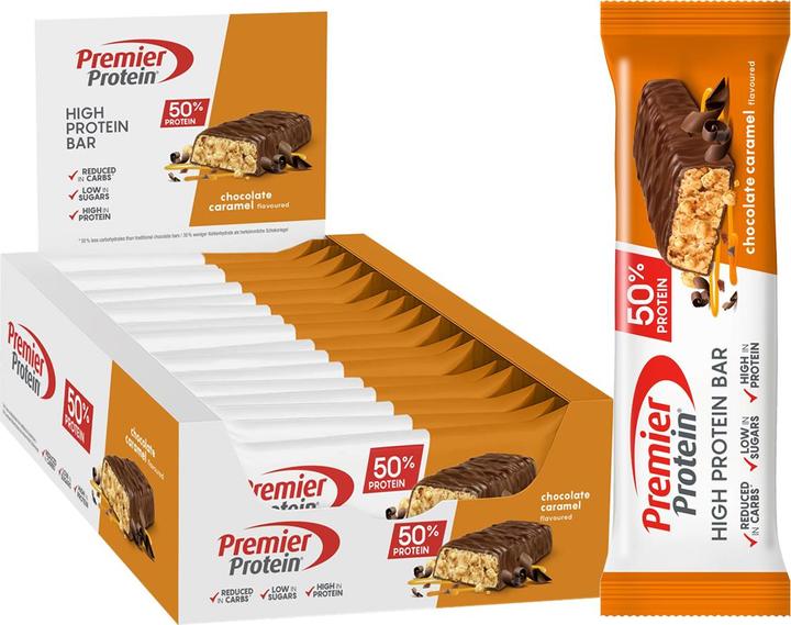 Image du produit Premier Protein High Protein Bar (Chocolat au caramel, 16 pcs, 640 g)