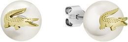 Lacoste Original Pearl Earrings With Crocodile Matchpoint 2040432